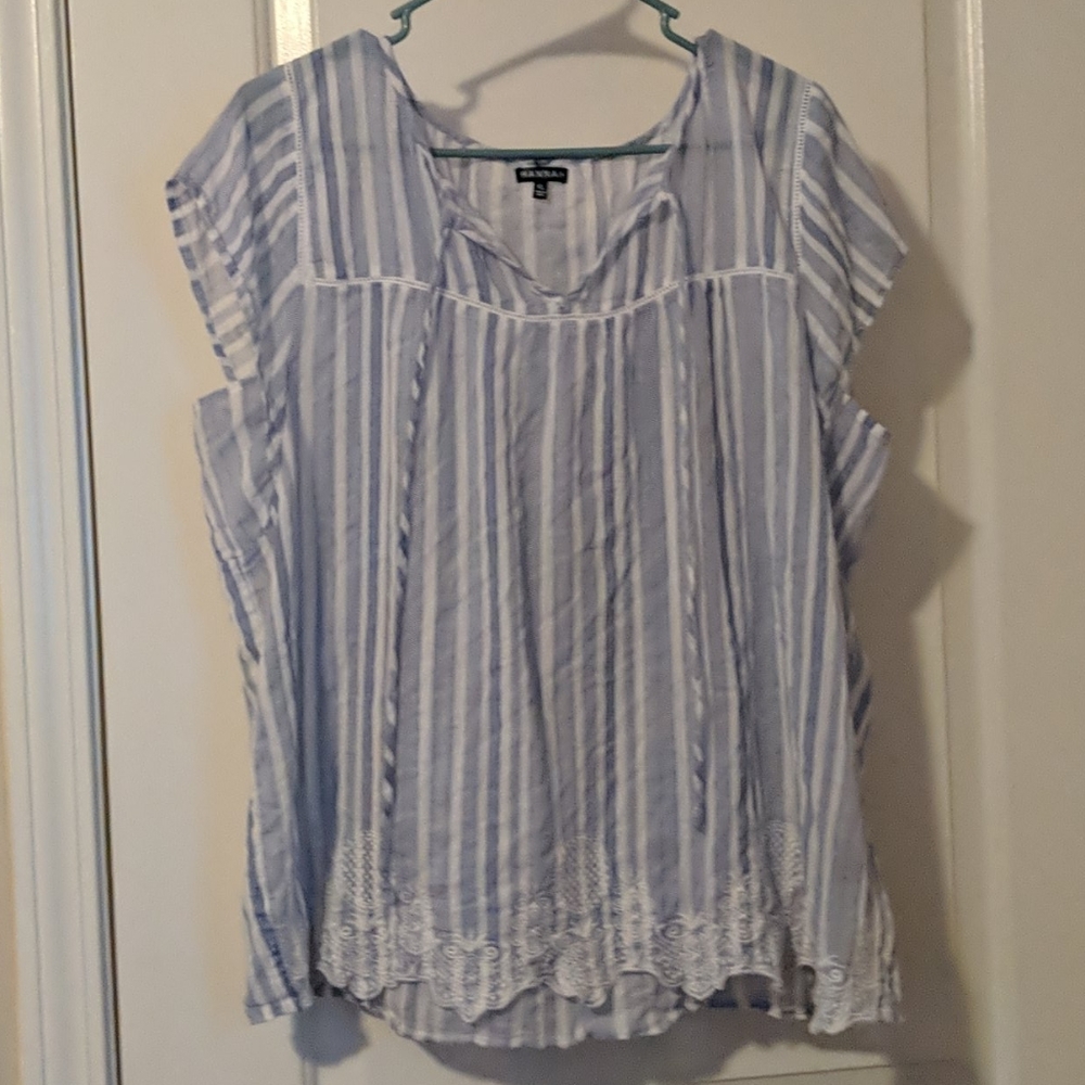 Sheer Striped Shirt